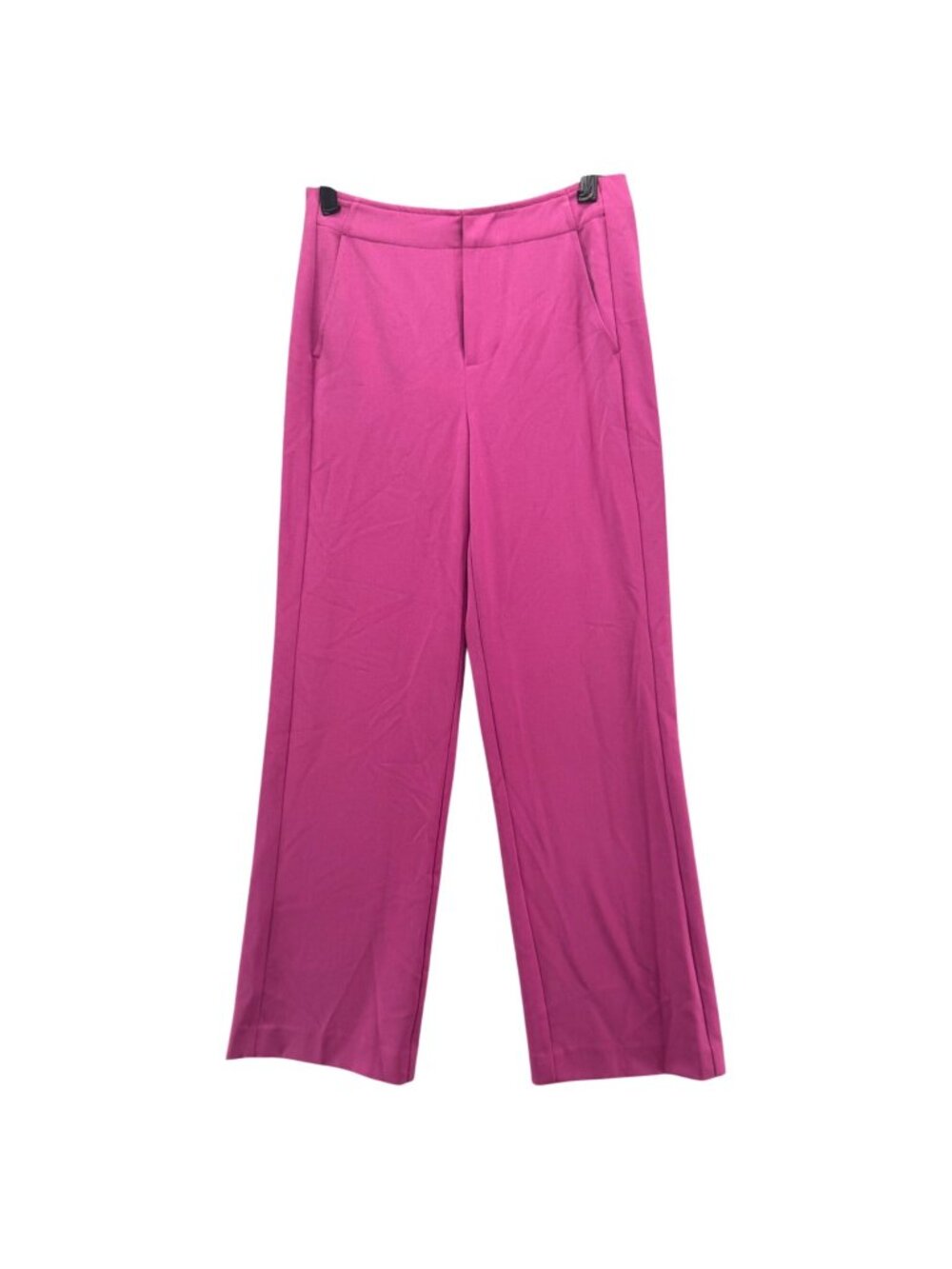 Nic Zoe Work It Wide Leg Pants Womens Pink Orchid Petal Pockets Flat Fron Size 0